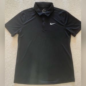 Nike Dry-Fit Black polo shirt. Size M